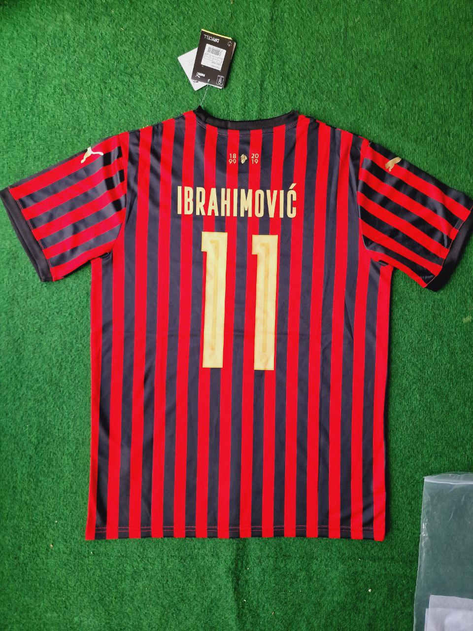 Zlatan Ibrahimovic Milan Retro Football Jersey