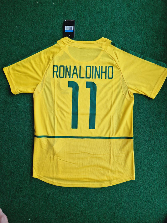 Ronaldinho Brasilien Retro-Fußballtrikot