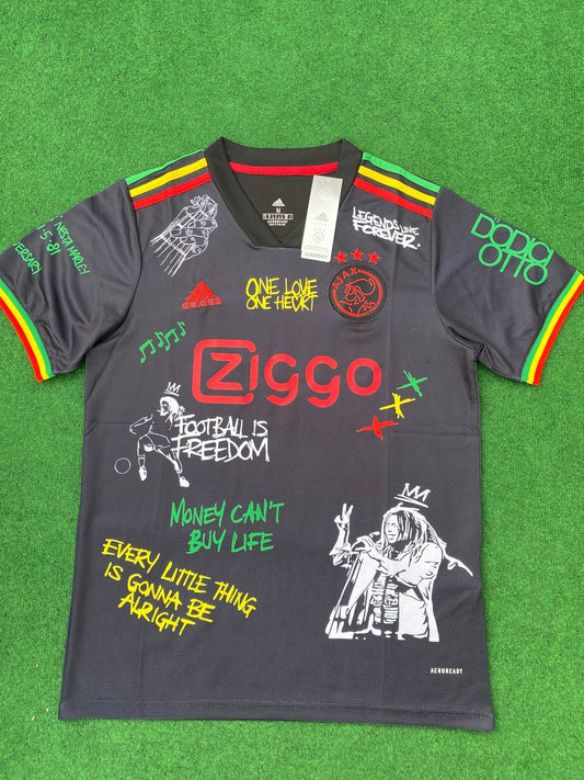 AFC Ajax x Bob Marley Three Little Birds Commemorative Special Edition Football Jersey Maillot Knitwear Maglia Camiseta
