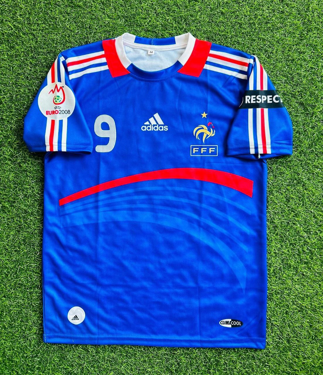 Karim Benzema Euro 2008 France Retro Jersey