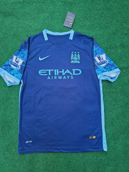 Sergio Kun Aguero Manchester City 2016 2017 Season Retro Jersey Maillot Trikot Maglia