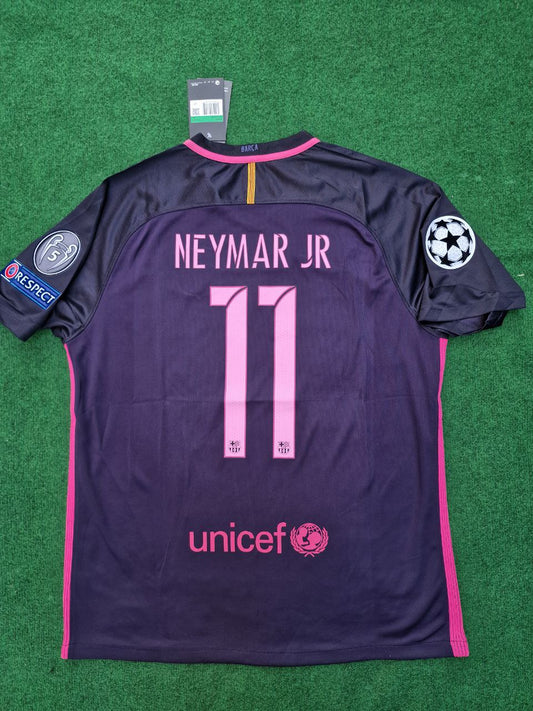 14/15 Neymar Jr Barcelona Retro Jersey Maillot Knitwear Maglia