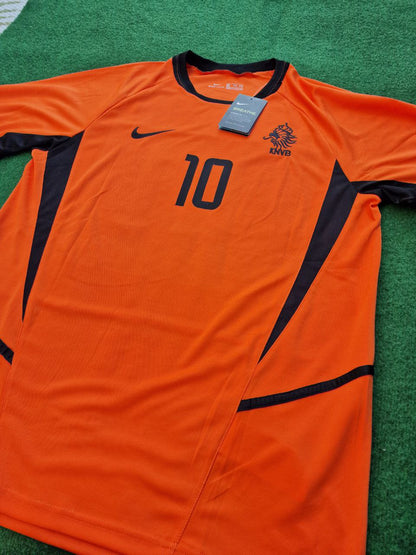 Dennis Bergkamp Netherlands 2002 World Cup Retro Jersey Maillot Trikot Maglia