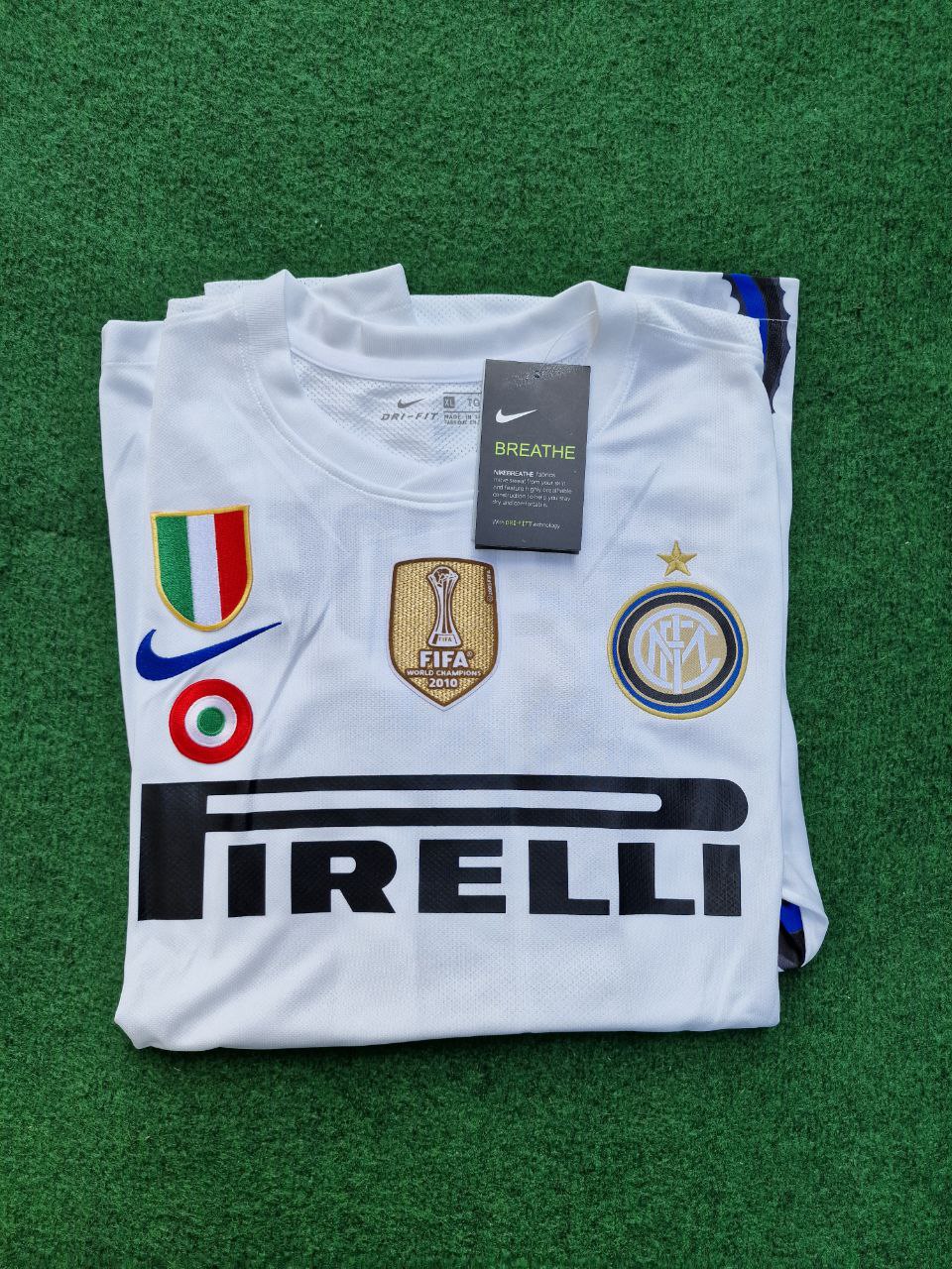 Inter 2010 2011 Wesley Snejder White Retro Jersey Maillot Trikot Maglia