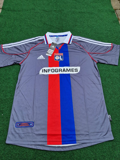 Olympique Lyonnais 01/02 Retro Jersey Maillot Trikot Maglia