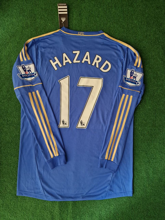 Eden Hazard Chelsea Blaues Retro-Fußballtrikot