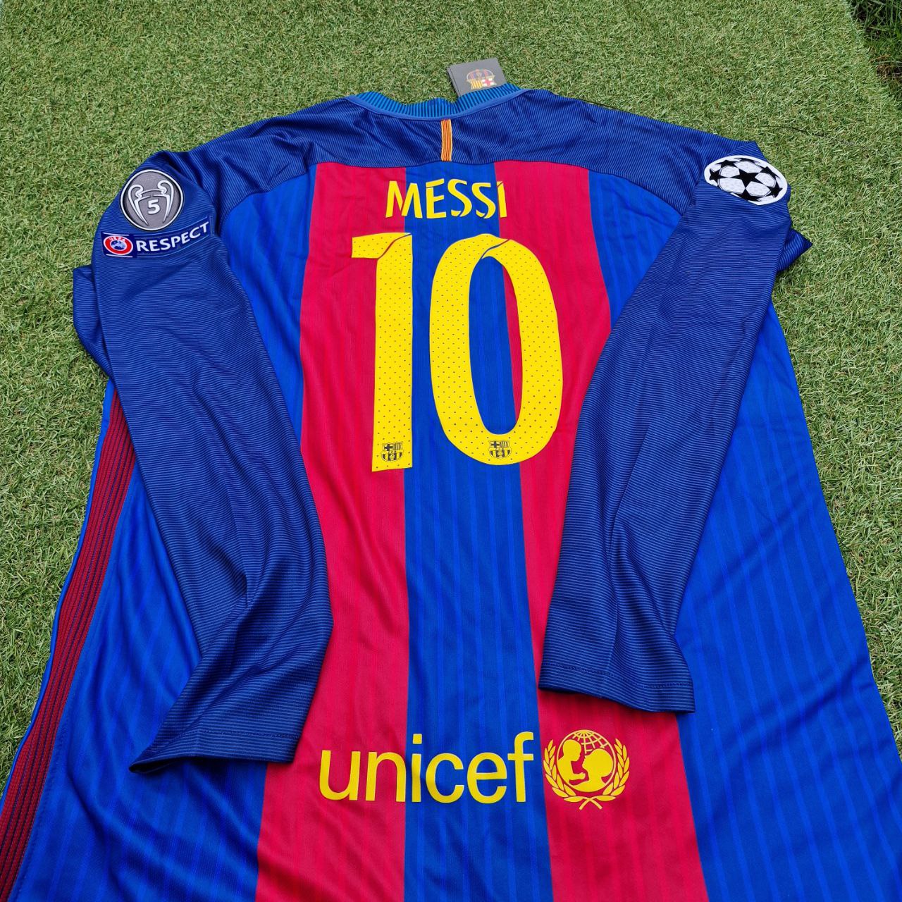 Lionel Messi Barcelona 2016 Special Edition Jersey with FIFA World Championship Patch