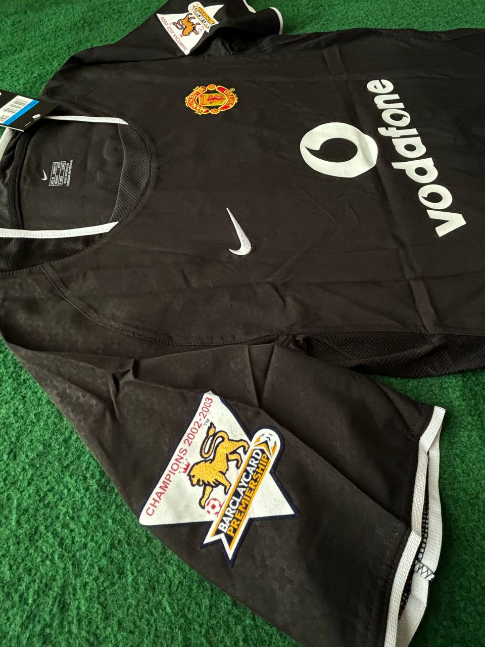 Diego Forlan Manchester United 2003-2004 Away Black Retro Football Jersey