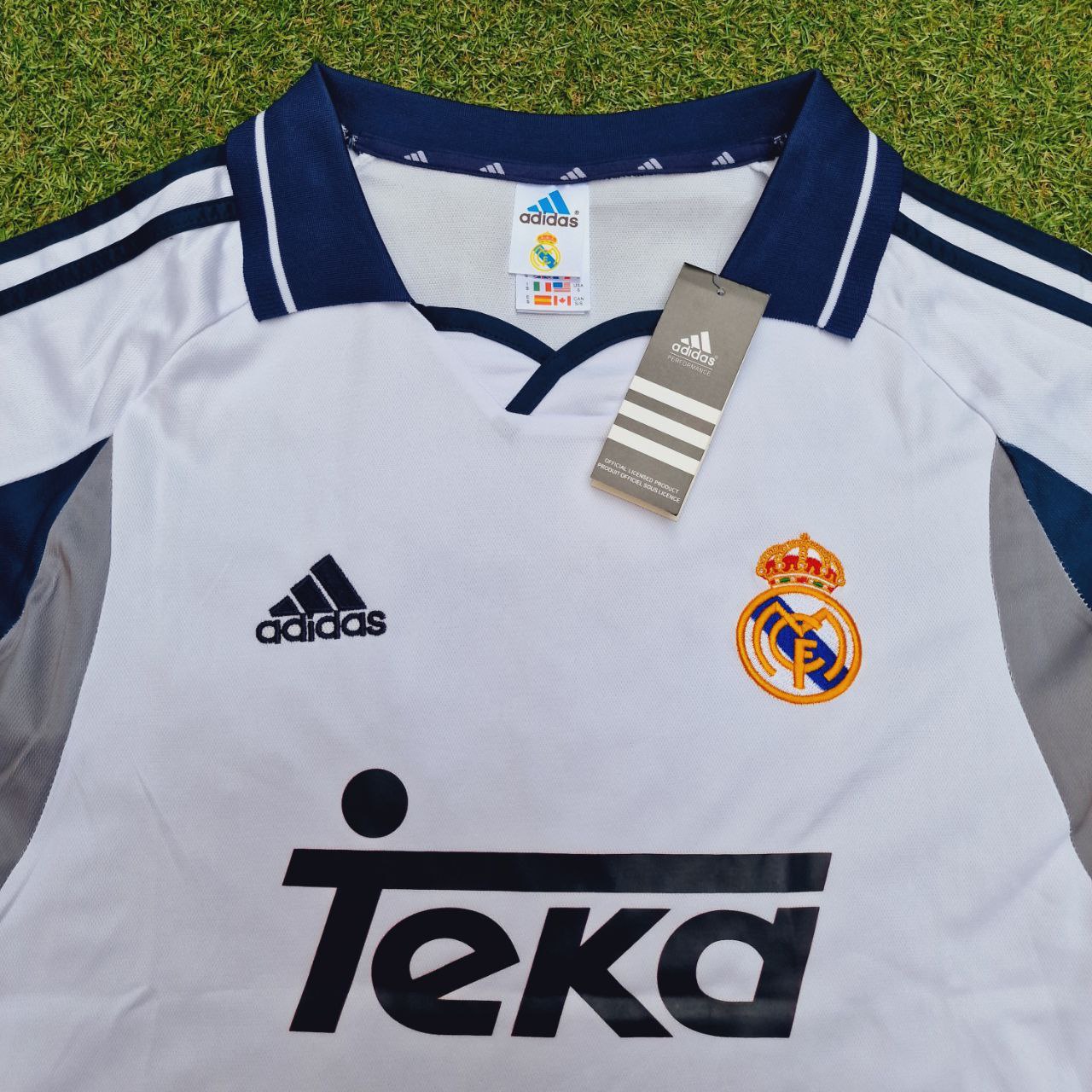 Zinédine Zidane, Real Madrid, weißes Retro-Trikot