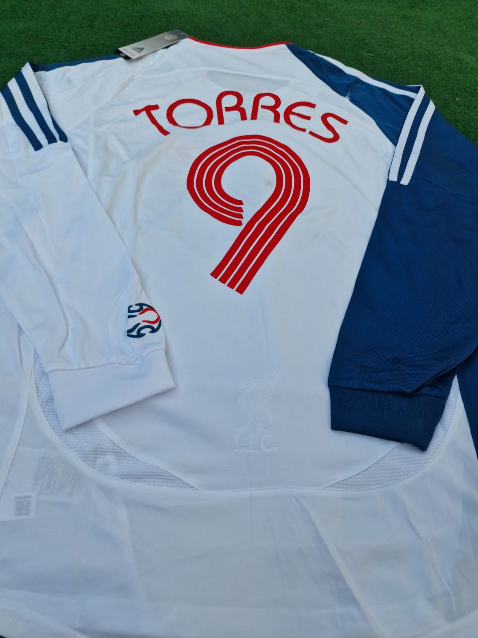 Fernando Torres Liverpool Weißes Retro-Trikot