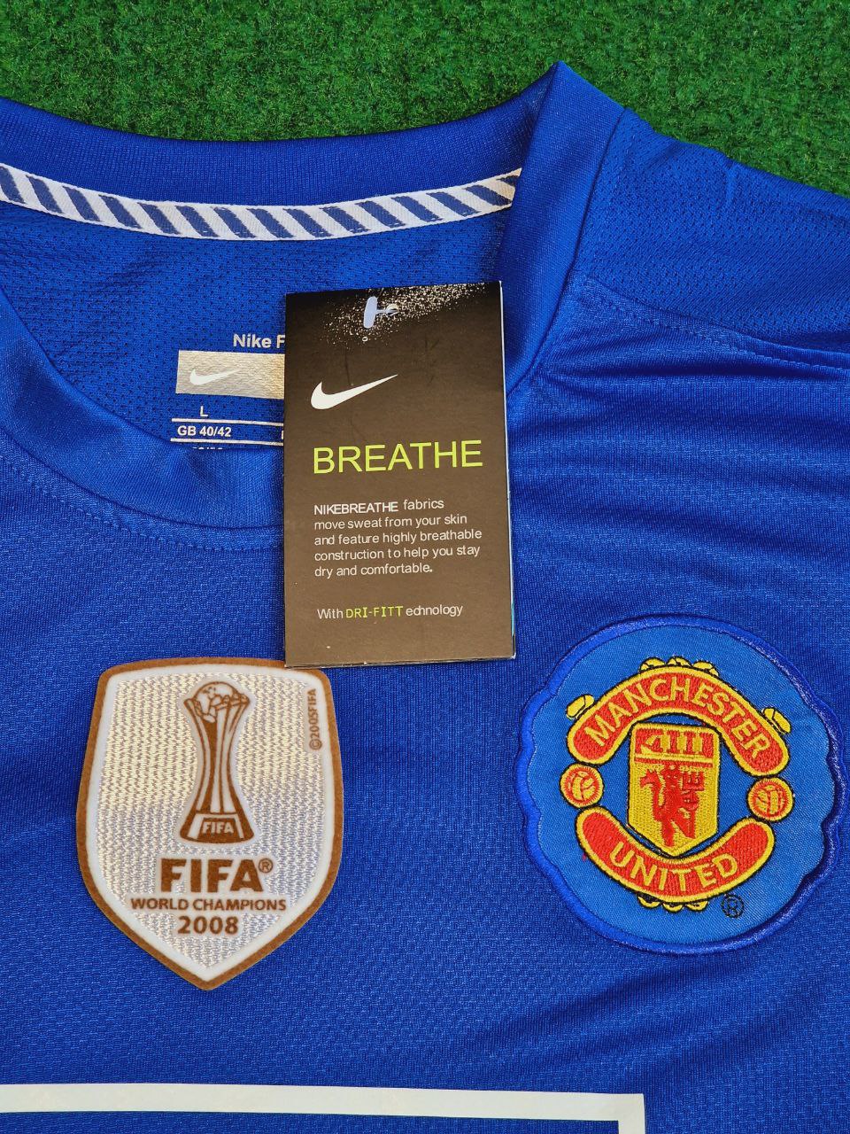 Cristiano Ronaldo Manchester United 2008 Fifa World Cup Champions League Patch Retro Jersey