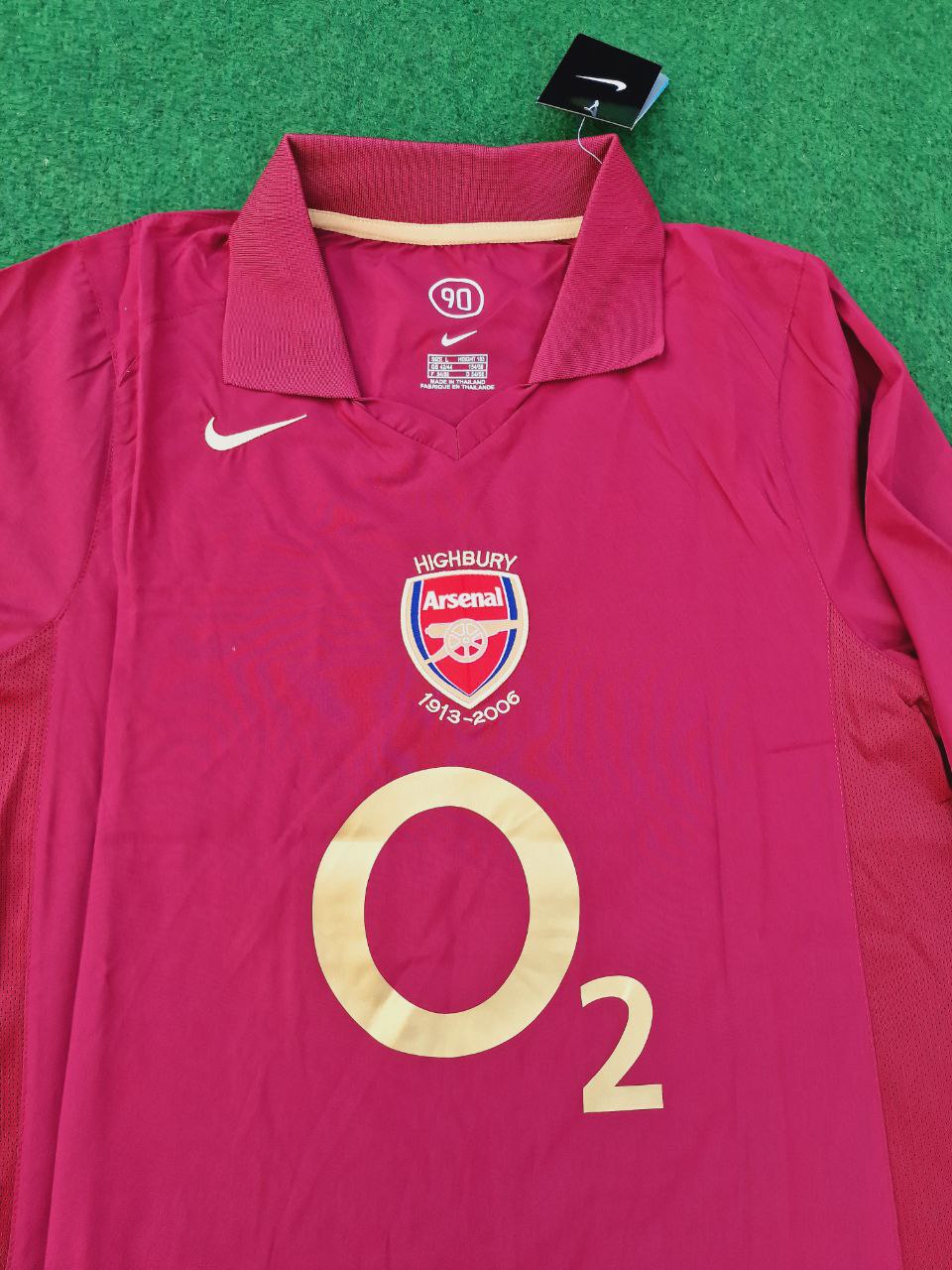 Arsenal Retro 2005 Burgundy Long Sleeve Jersey