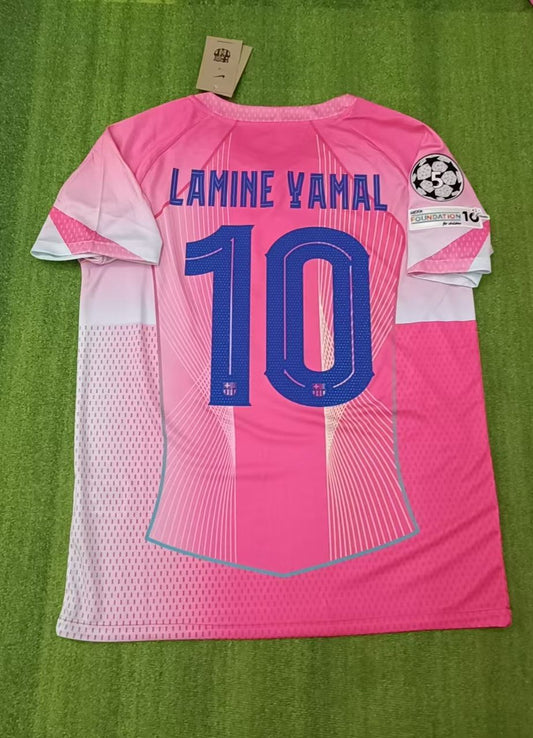Lamine Yamal Barcelona Home CL New Season 2026 Jersey Trikot Maillot Soccer Shirt