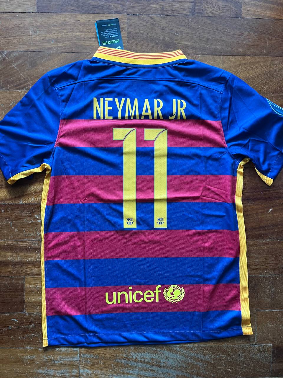 Neymar Jr Barcelona 2015/16 Retro Jersey Soccer Maillot Maglia Soccer Shirt