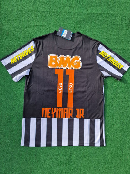 Neymar Jr Santos Fc 2009 2013 Black Kids Soccer Retro Jersey KinderTrikot Soccer Shirt