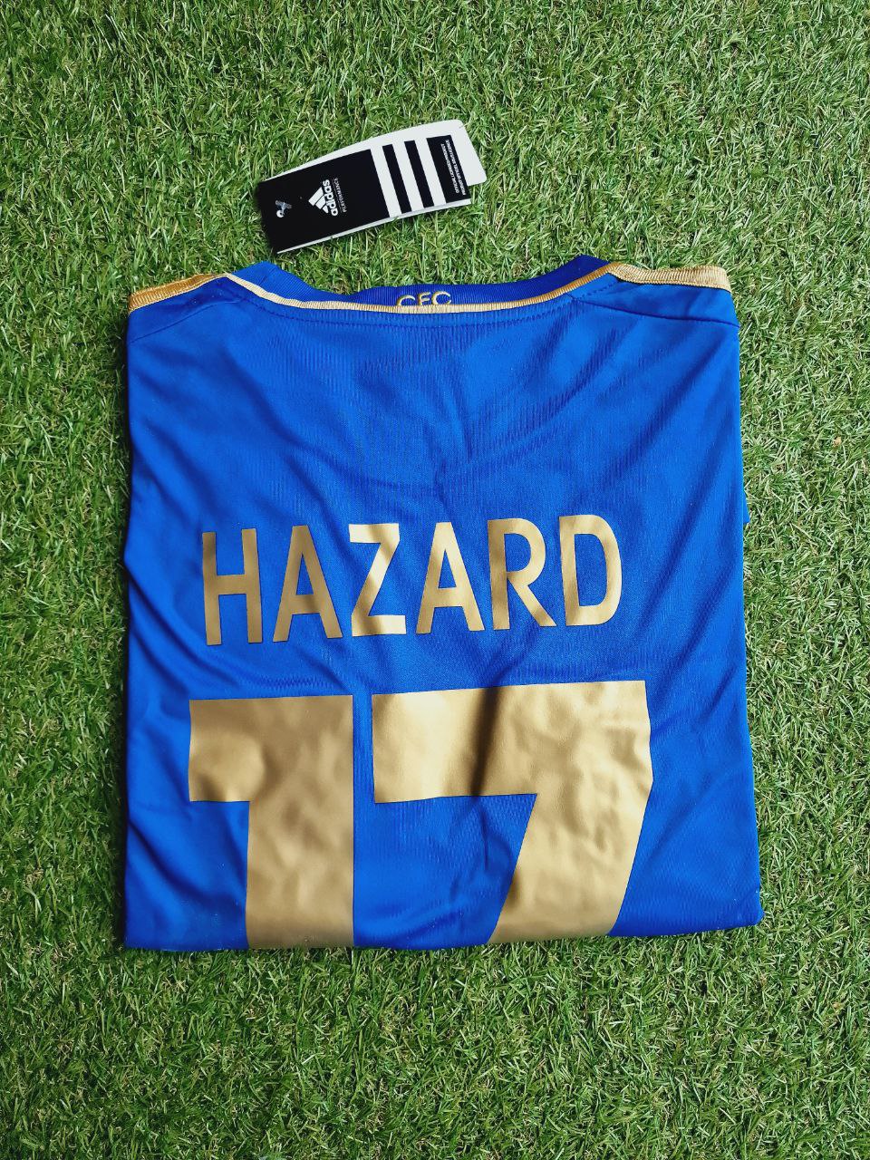 Eden Hazard Chelsea Blaues Retro-Fußballtrikot