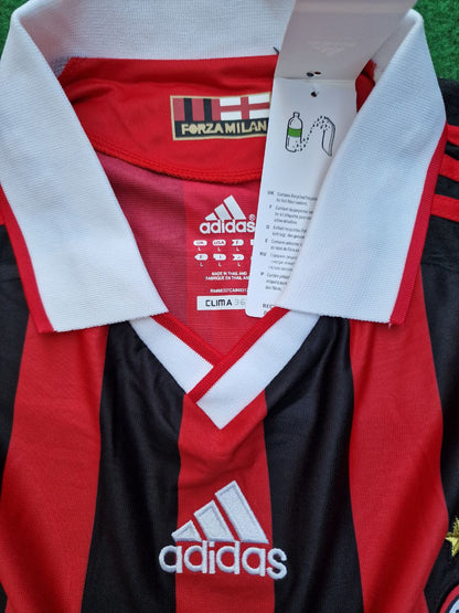 Ronaldinho Milan 2009 2011 Maillot rétro à manches longues Maillot Trikot Maglia