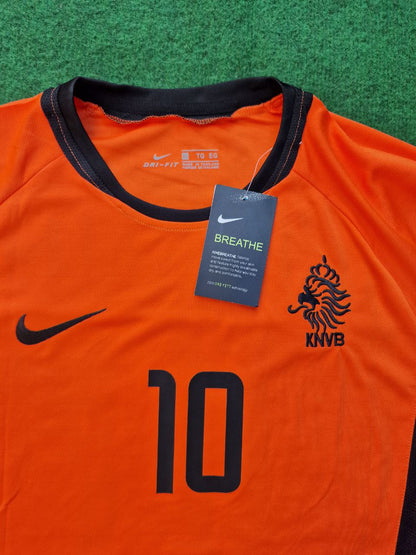 Dennis Bergkamp Netherlands 2002 World Cup Retro Jersey Maillot Trikot Maglia