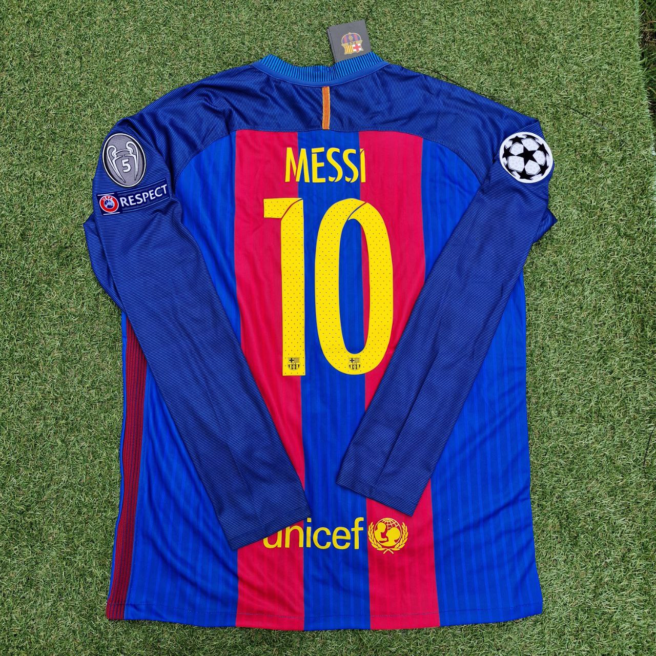 Lionel Messi Barcelona 2016 Special Edition Jersey with FIFA World Championship Patch