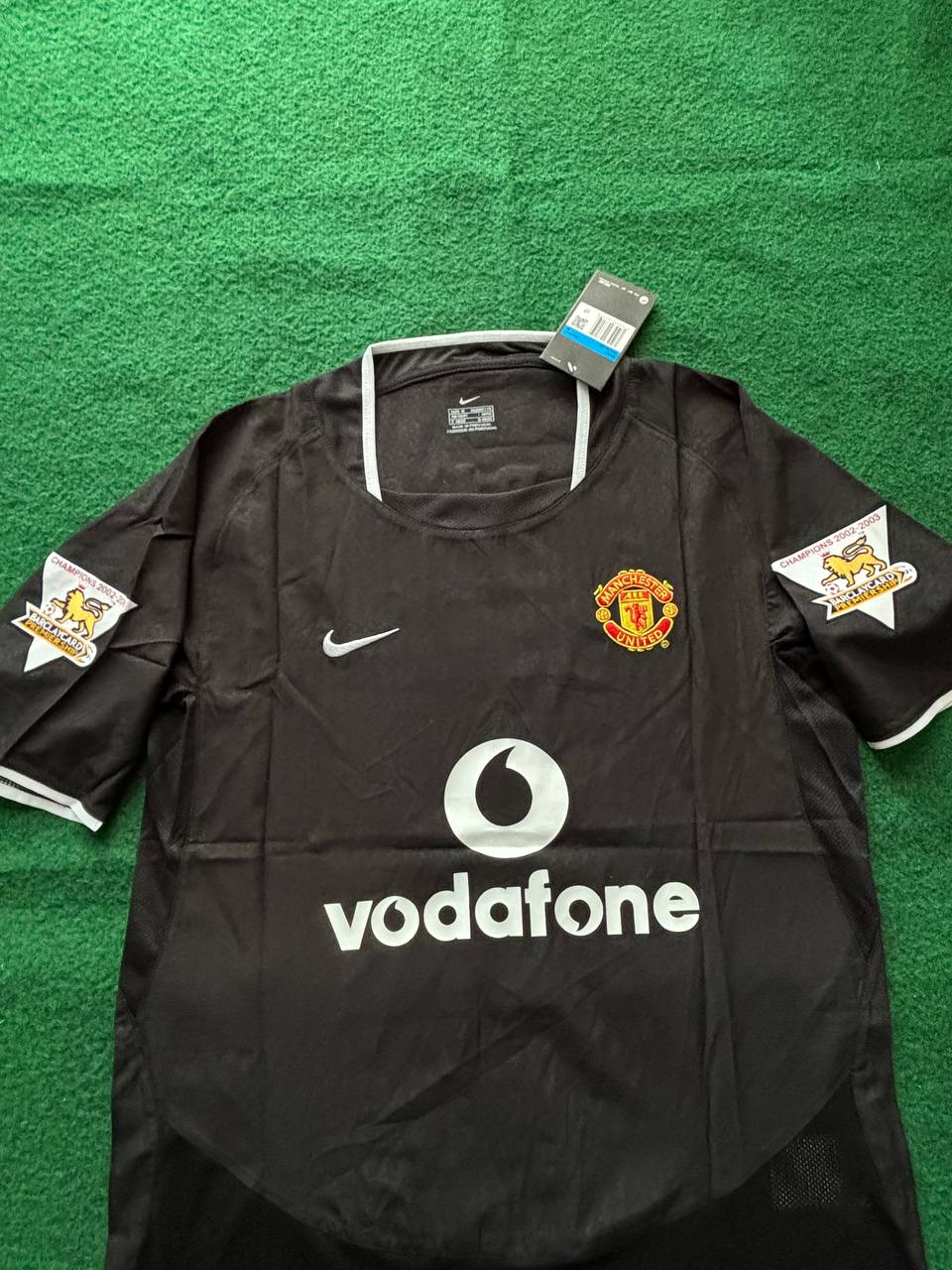 Diego Forlan Manchester United 2003-2004 Away Black Retro Football Jersey