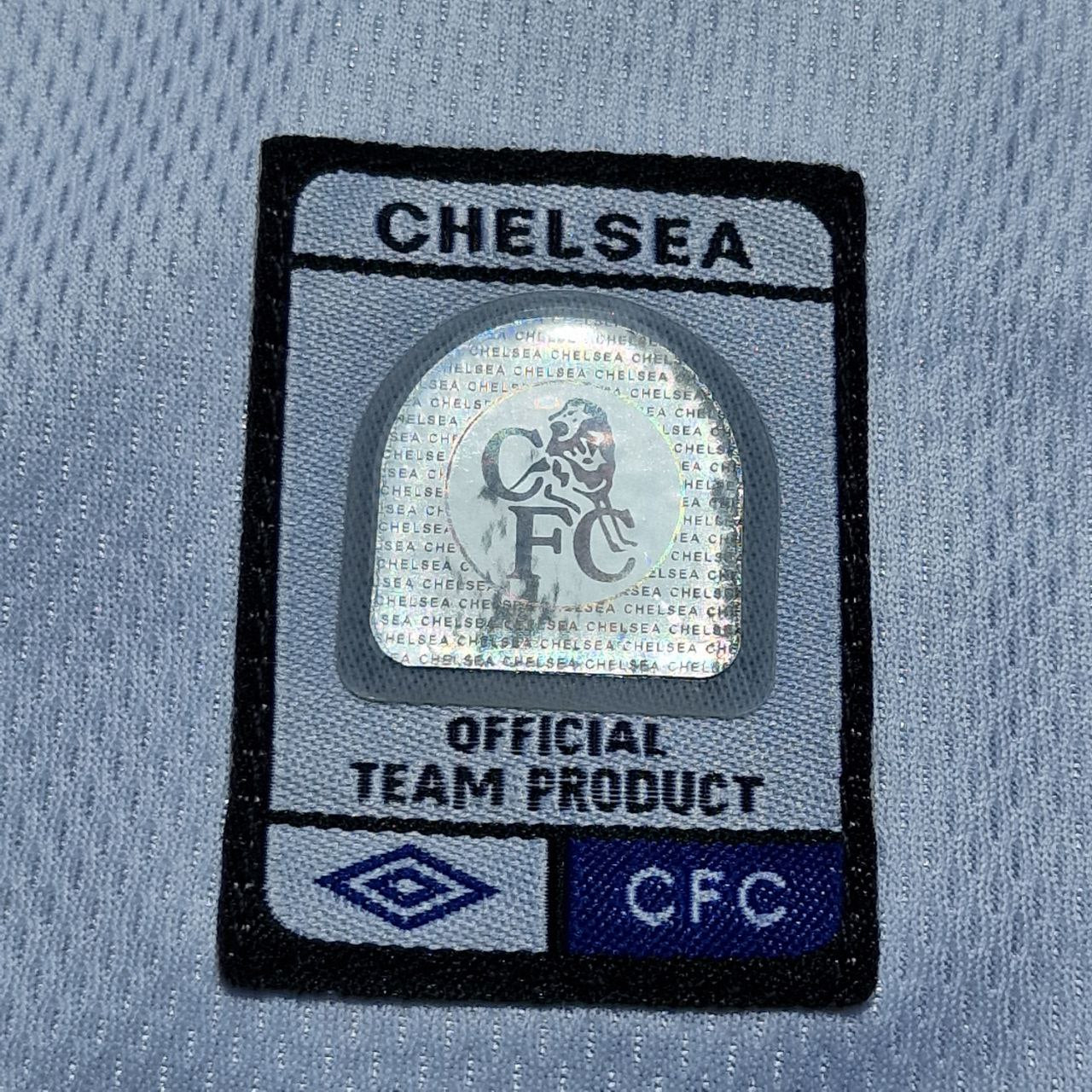 Didier Drogba 15 Chelsea Away 2004 Retro White Long Sleeve Jersey Trikot Kit Maillot