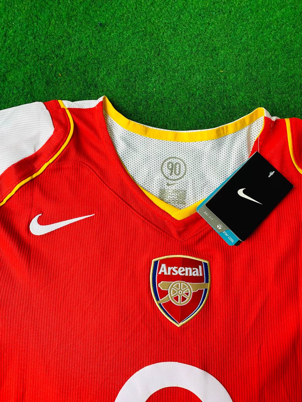 Thierry Henry Arsenal Retro Long Sleeve  Football Jersey