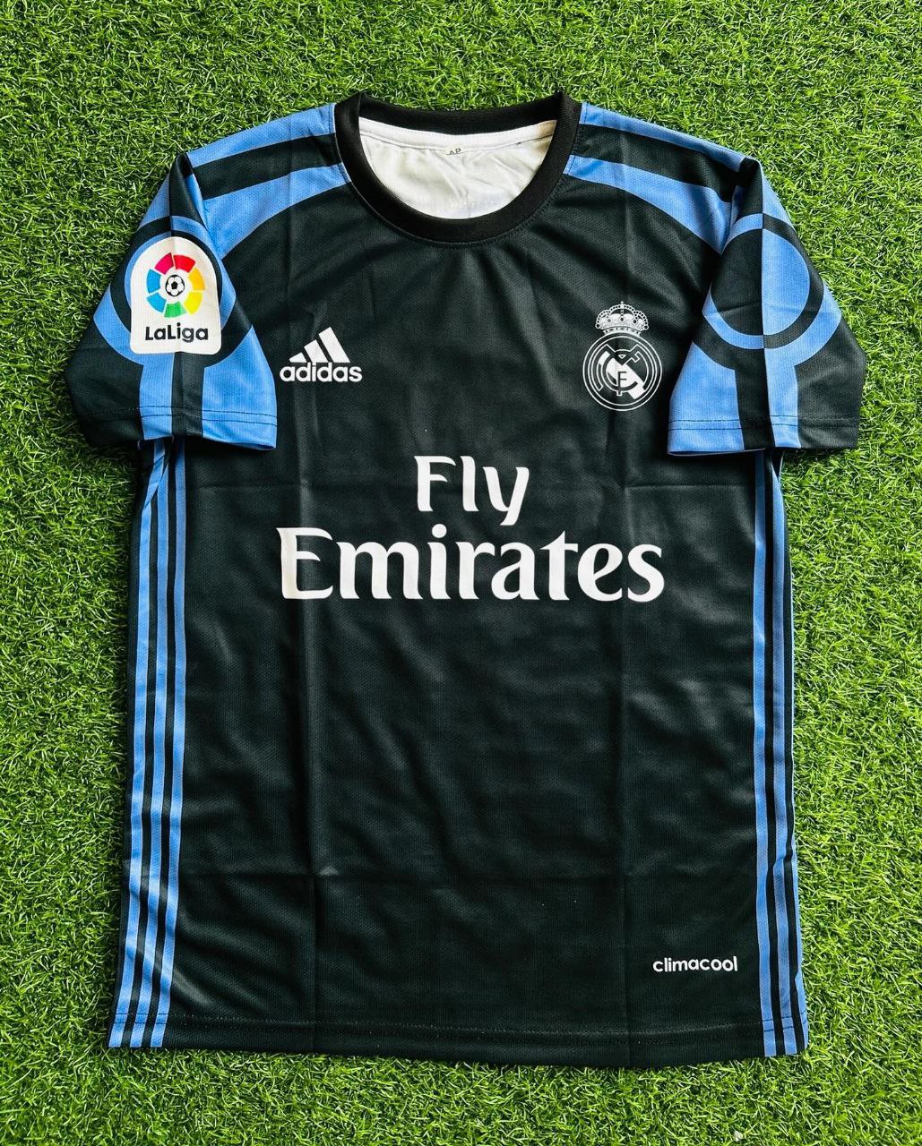 Gareth Bale 2016–17 Real Madrid – Schwarzes Retro-Trikot