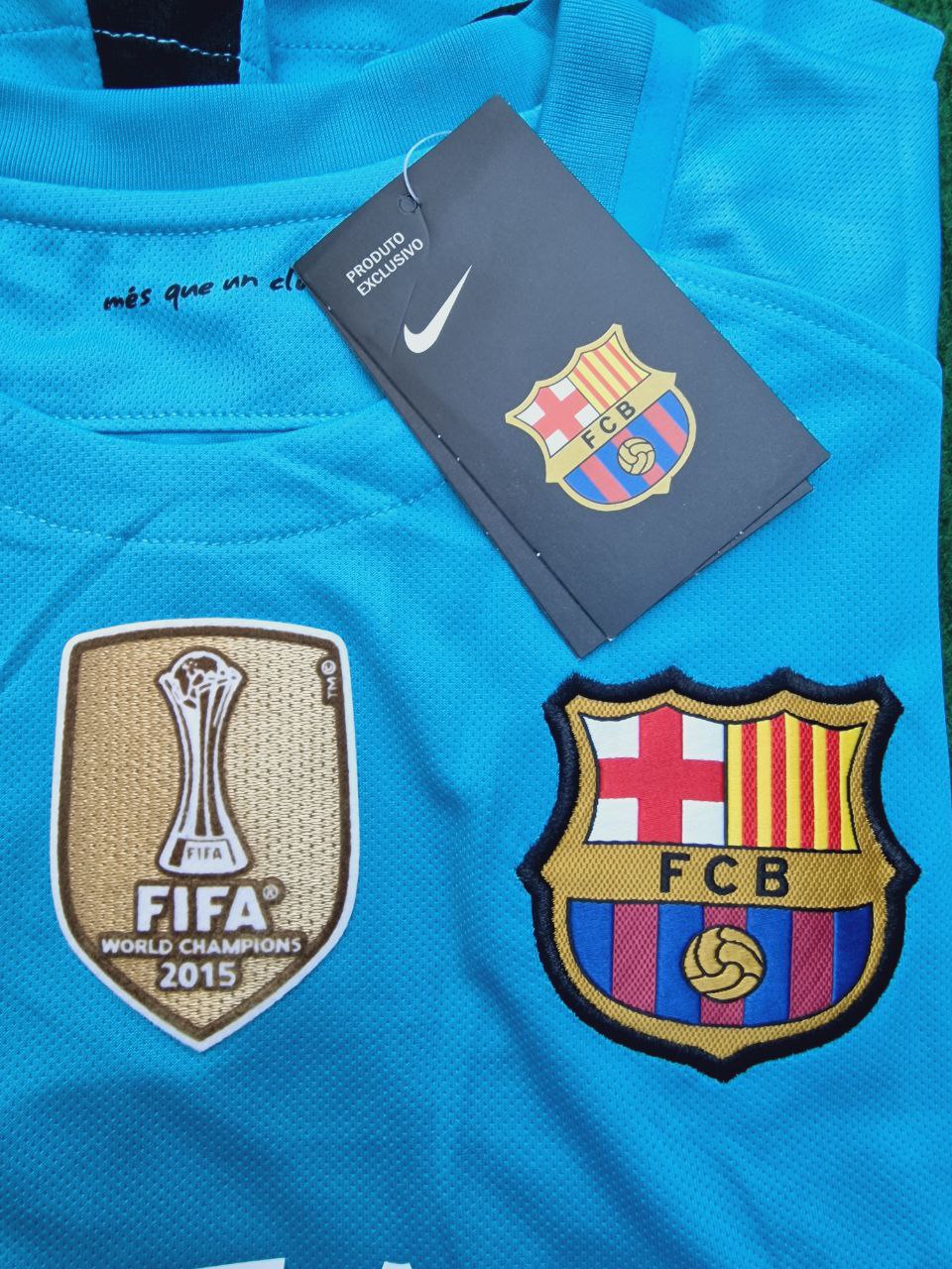 15/16 Lionel Messi Barcelona Champions League Retro Jersey Maillot Trikot Maglia
