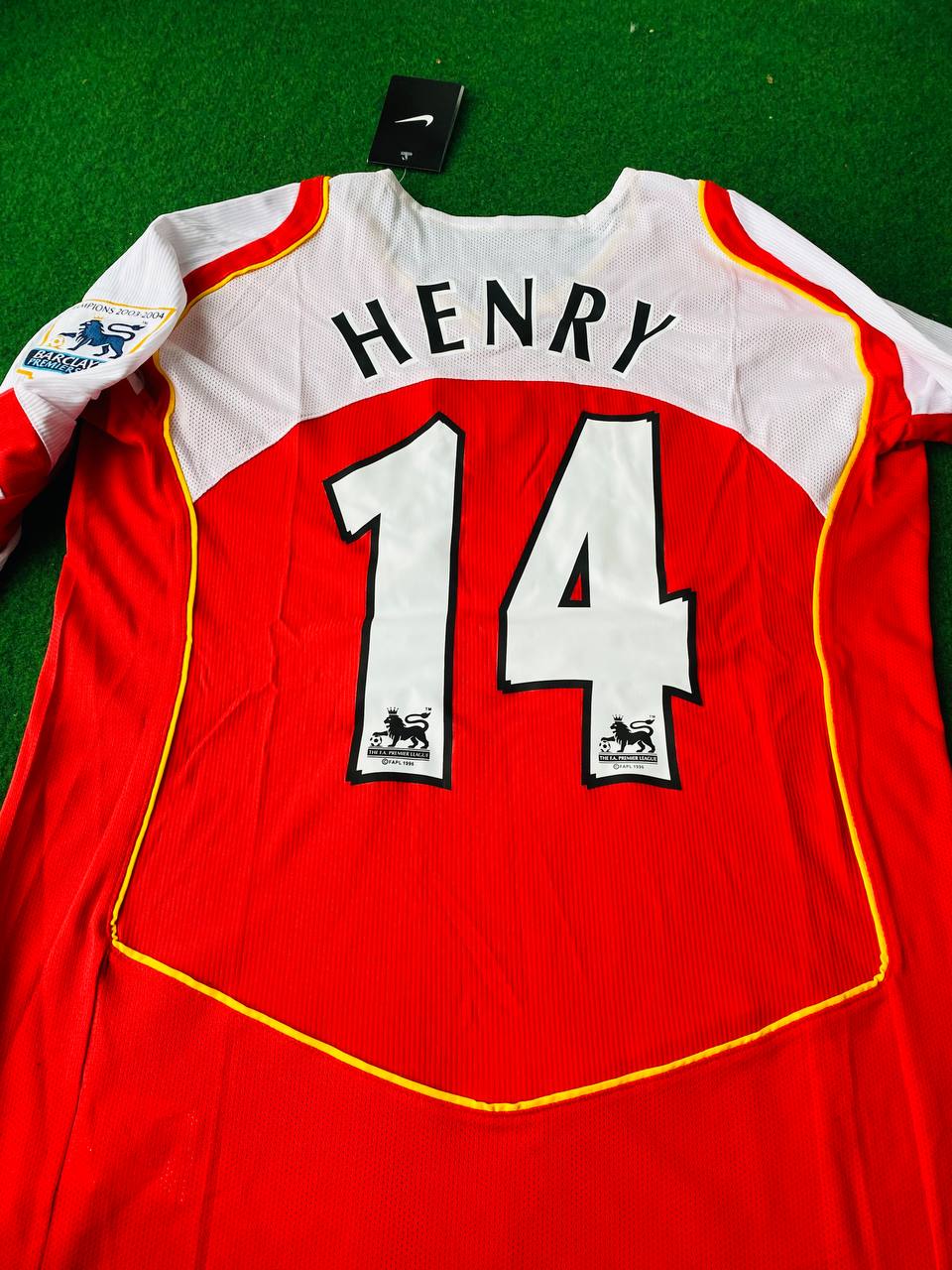Thierry Henry Arsenal Retro Langarm-Fußballtrikot