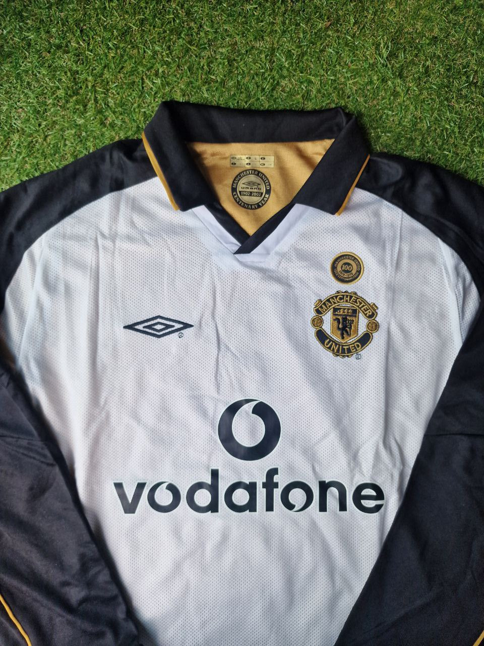 2002 Manchester United Umbro Centenary Reversible Away Shirt Jersey Maillot Trikot Maglia