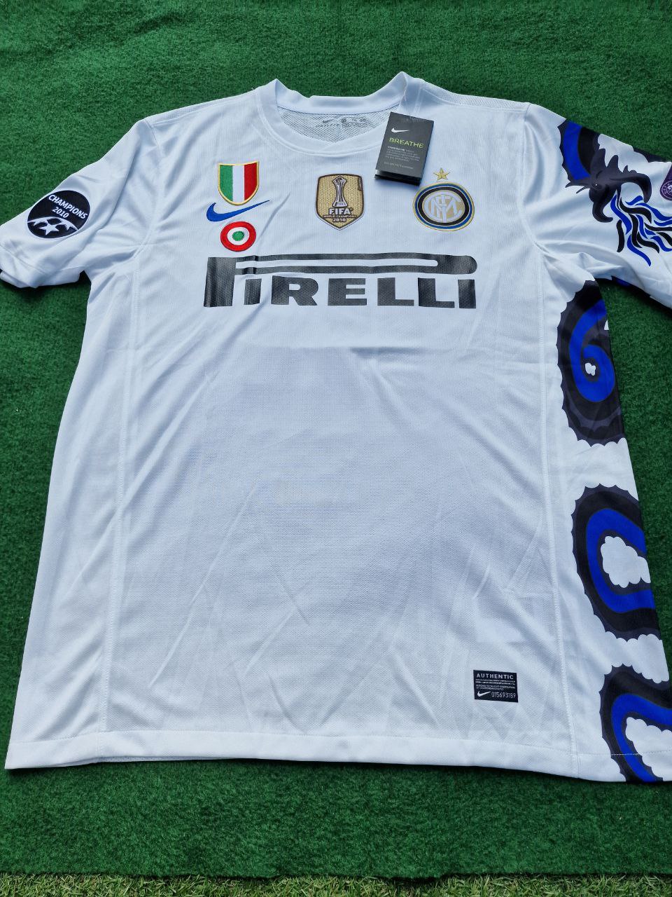 Inter 2010 2011 Wesley Snejder White Retro Jersey Maillot Trikot Maglia