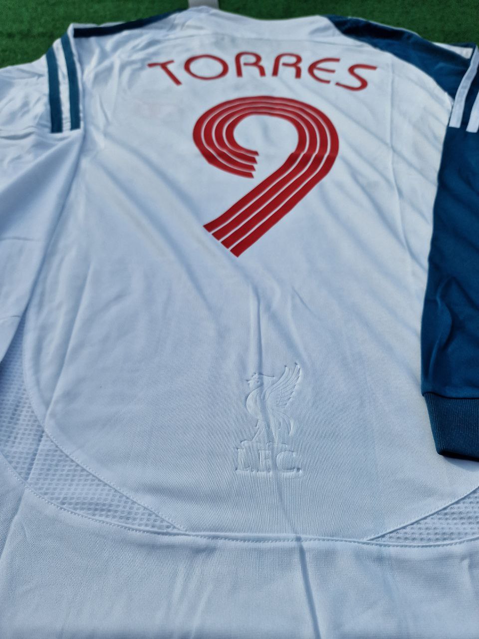 Fernando Torres Liverpool Weißes Retro-Trikot