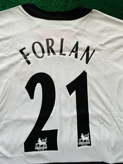 Diego Forlan Manchester United 2002 2004 Vodafone Sponsor Retro Jersey