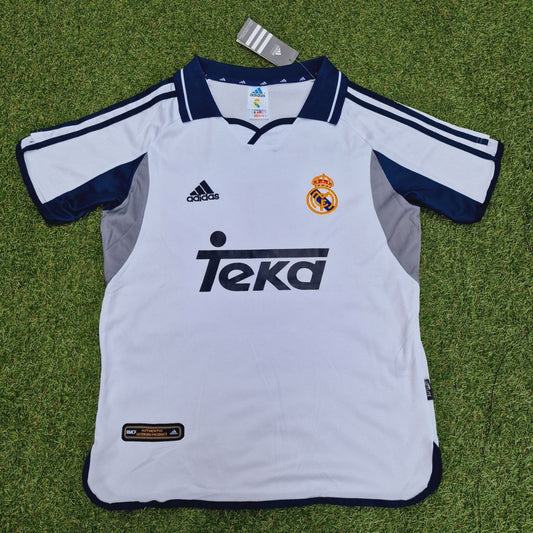 Zinédine Zidane Real Madrid 2001 2002 White Retro Jersey Trikot