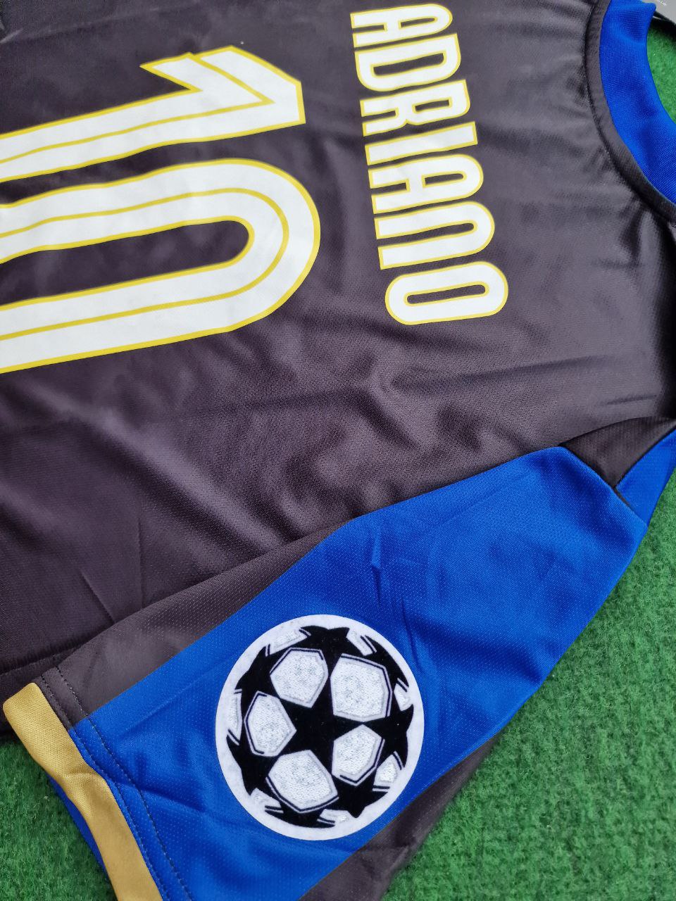 Adriano Inter Milan 2008-09 Retro Football Jersey Kit