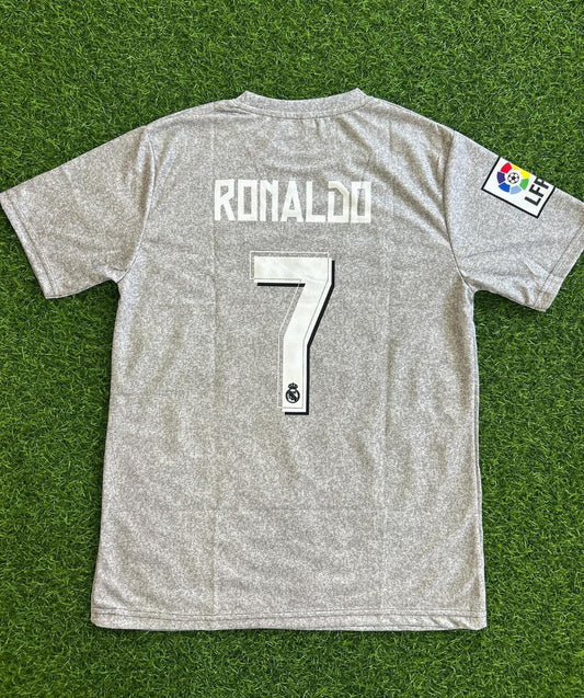 Cristiano Ronaldo Real Madrid Weißes Retro-Trikot