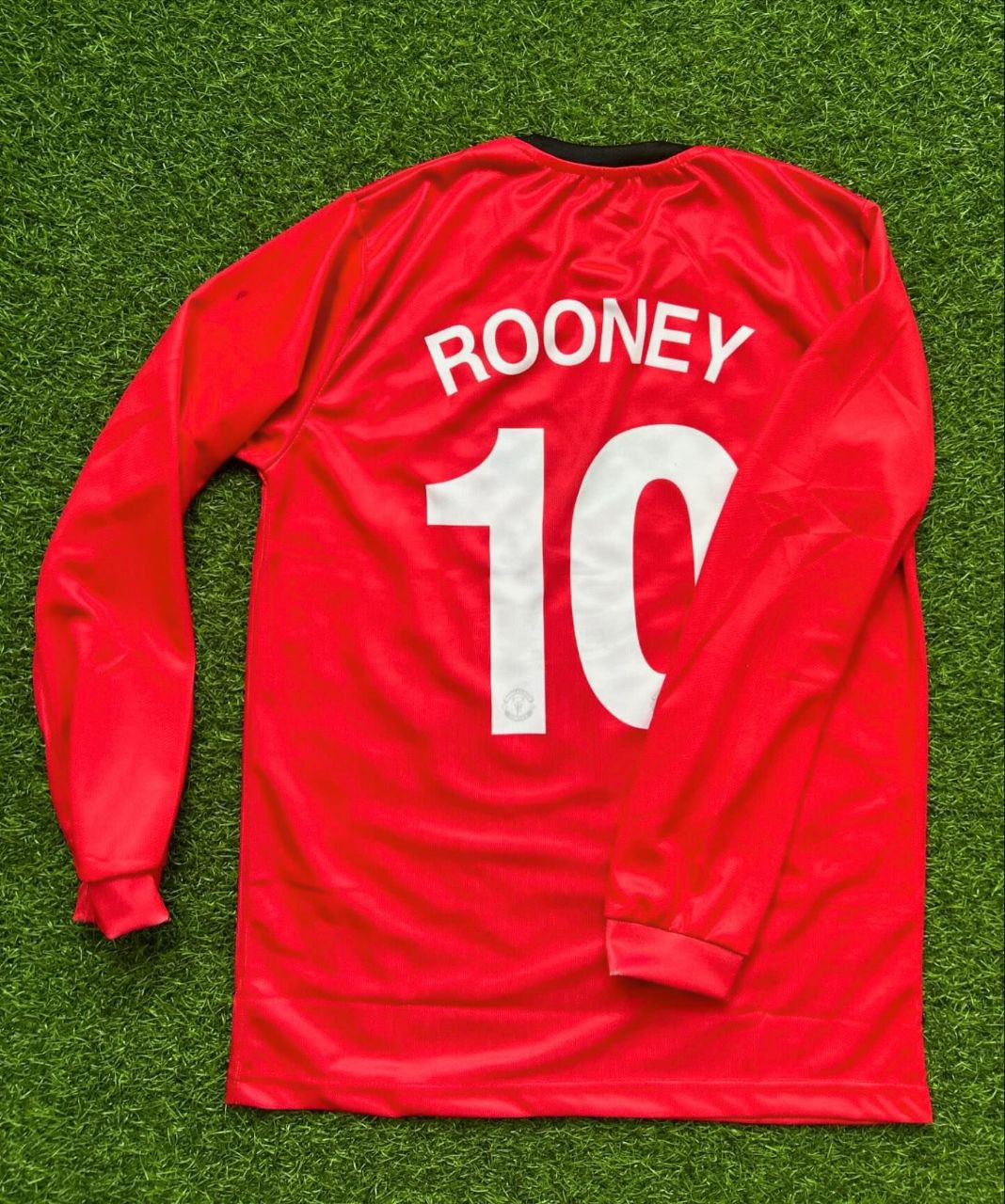 Wayne Rooney Manchester United Red Retro Jersey