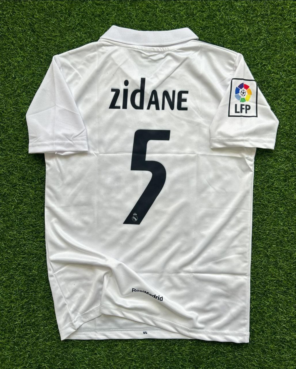 Zinédine Zidane Real Madrid White Retro Jersey