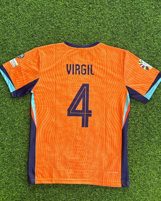 Euro 2024 Virgil Van Dijk Netherland Jersey
