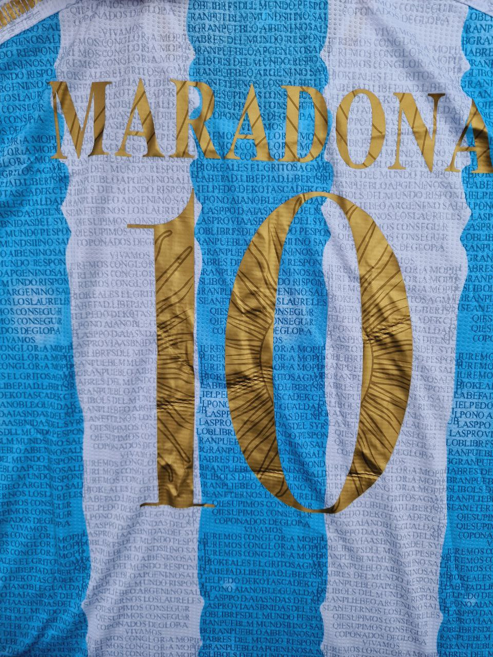 Arjantin Hatıra Diego Armando Maradona Yıldönümü Futbol Forması