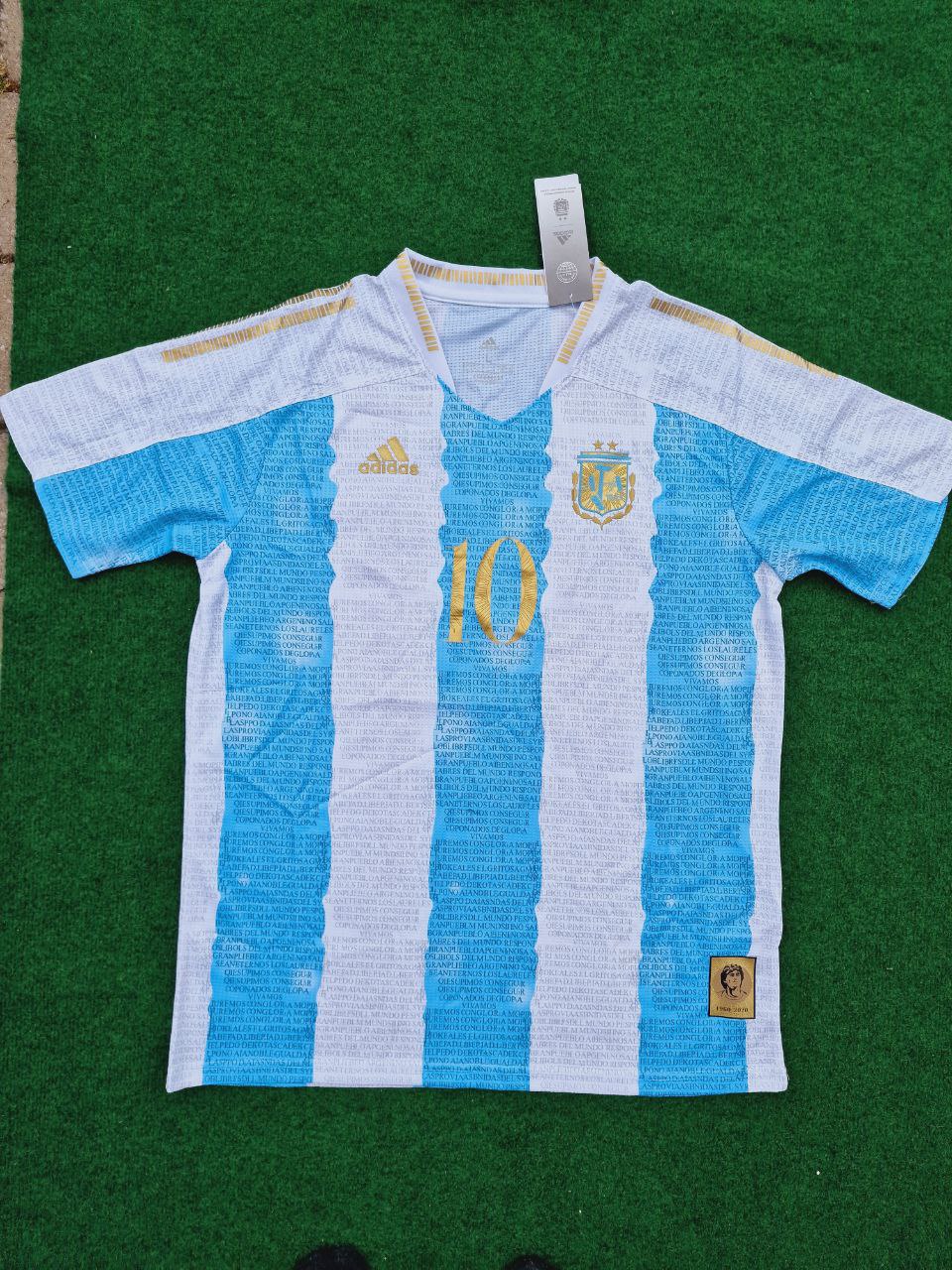 Argentina Commerative Diego Armando Maradona Anniversary  Football Jersey