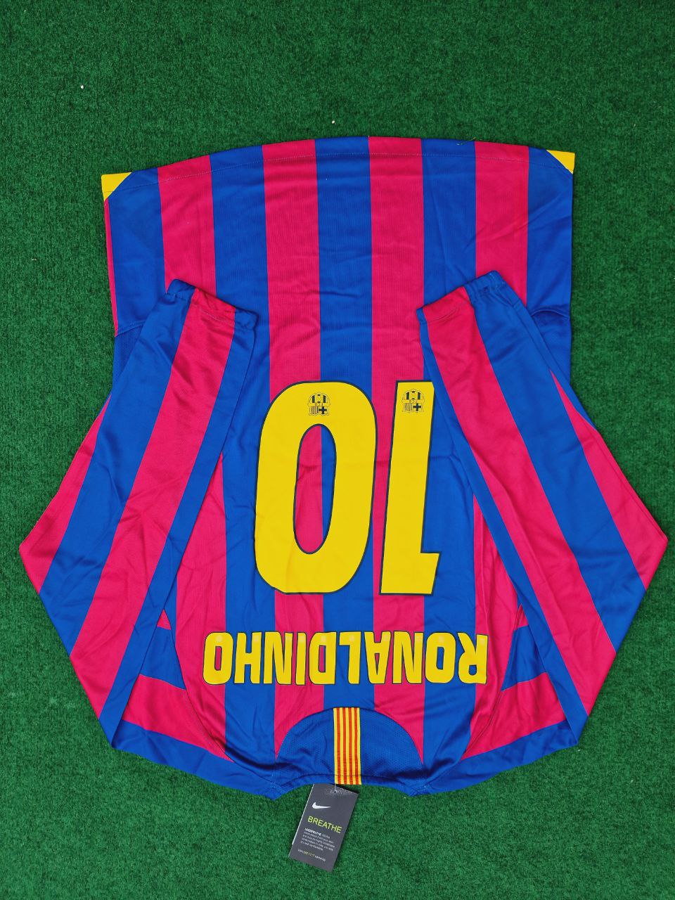 2014 Ronaldinho Barcelona  Gaucho Retro Jersey