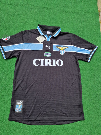 Lazio 2000 Schwarzes Retro-Trikot