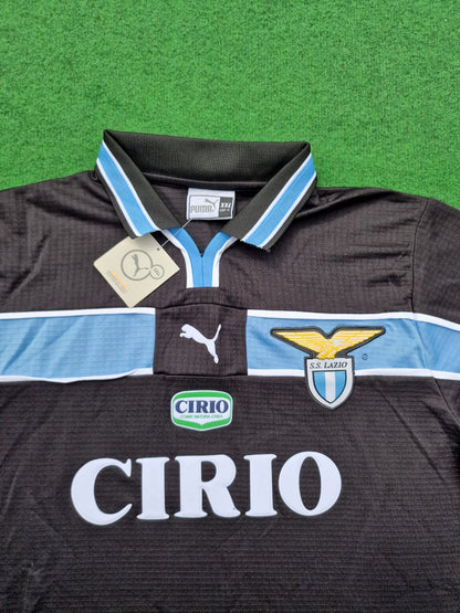 Lazio 2000 Schwarzes Retro-Trikot