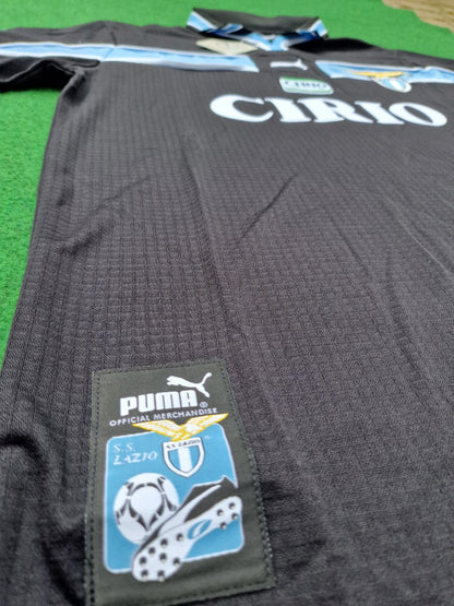 Lazio 2000 Schwarzes Retro-Trikot