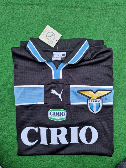 Lazio 2000 Schwarzes Retro-Trikot