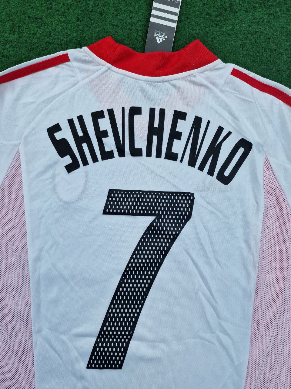 2003 Andry Schevchenko AC Mailand Weißes Retro-Trikot