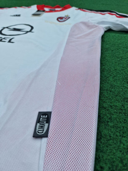 Maillot rétro blanc d'Andriy Shevchenko AC Milan Finale de la Ligue des champions 2003 Old Trafford