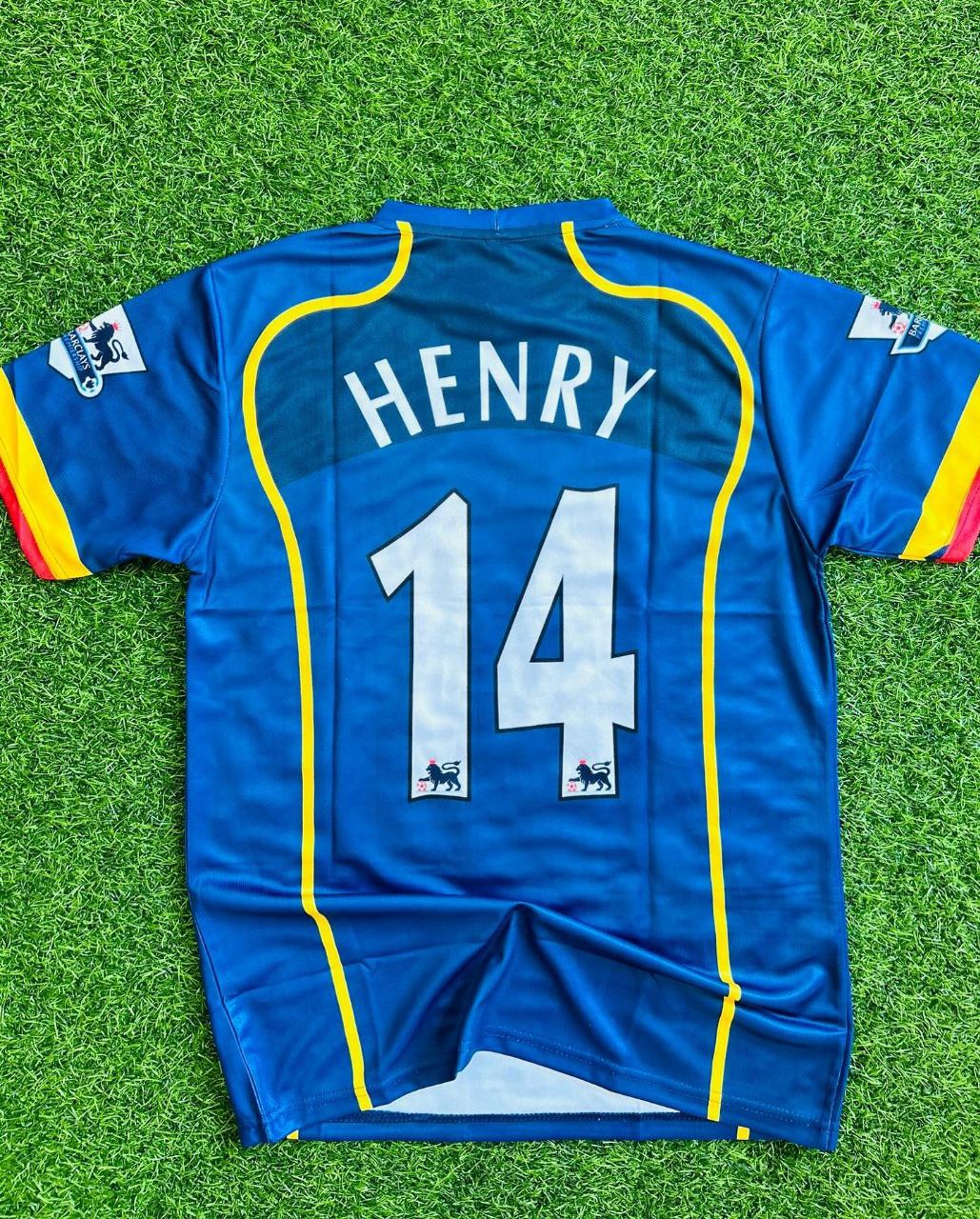 Thierry Henry 2004–05 Arsenal Blaues Retro-Trikot