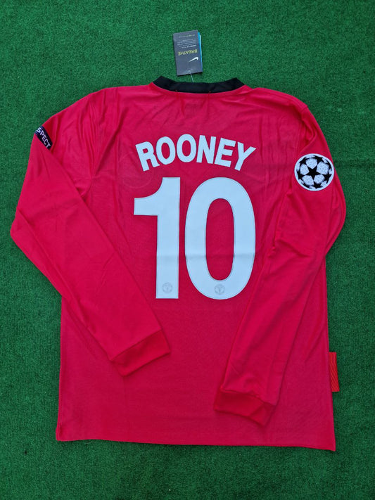 09/10 Wayne Rooney Manchester United Retro Jersey Maillot Trikot Maglia